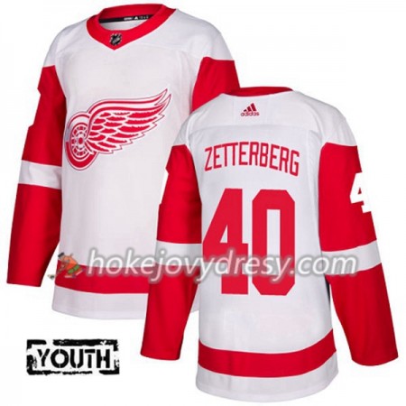 Dětské Hokejový Dres Detroit Red Wings Henrik Zetterberg 40 Bílá 2017-2018 Adidas Authentic